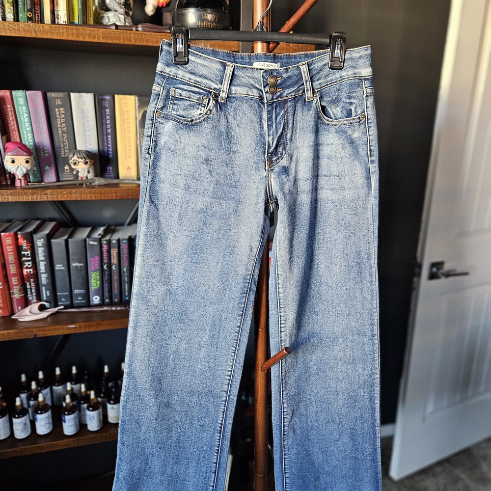 Stylish Light Blue Women's Flare Jeans